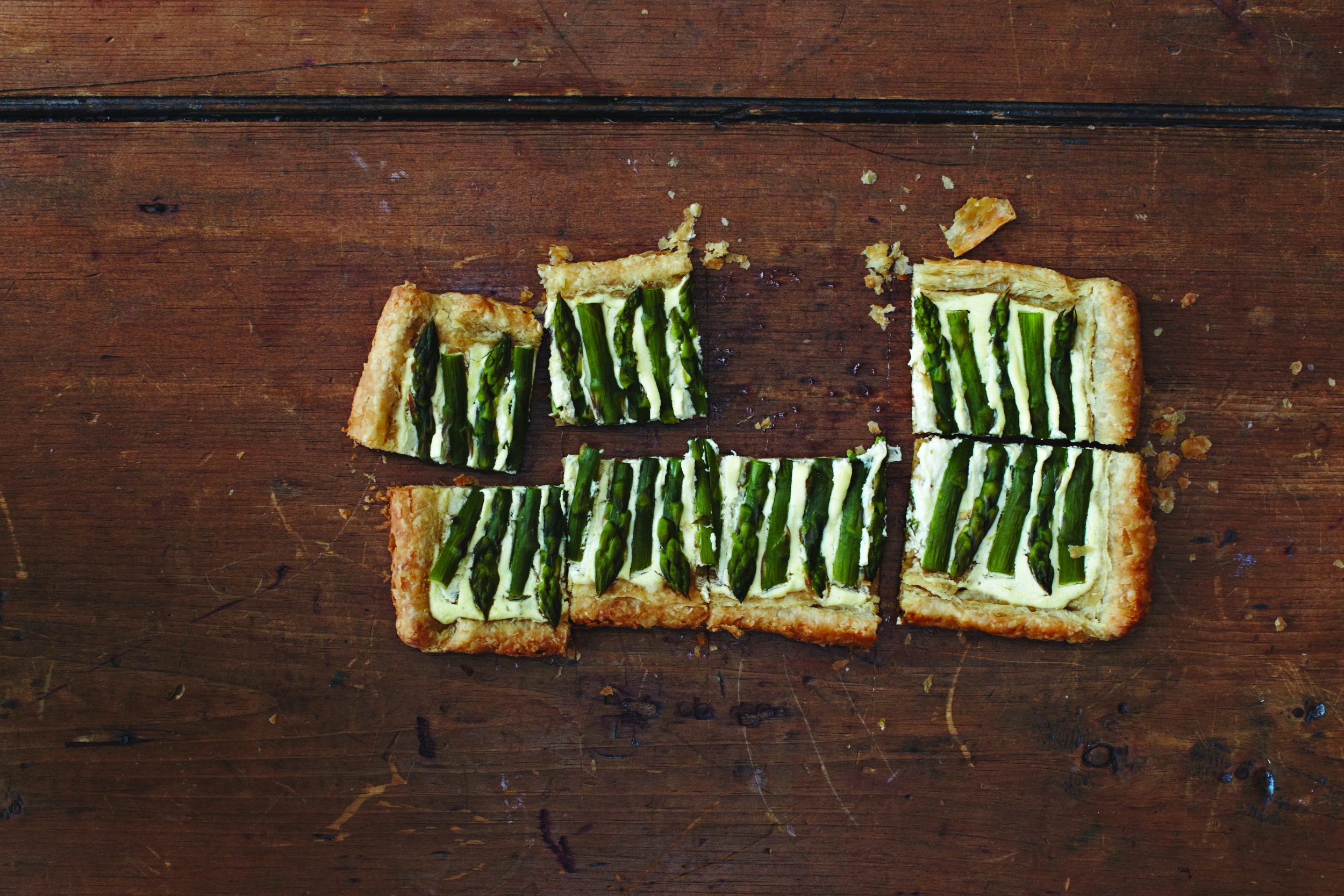 La tarte aux asperges et au chèvre